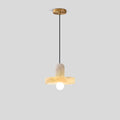 Copper natural onyx dining room pendant light