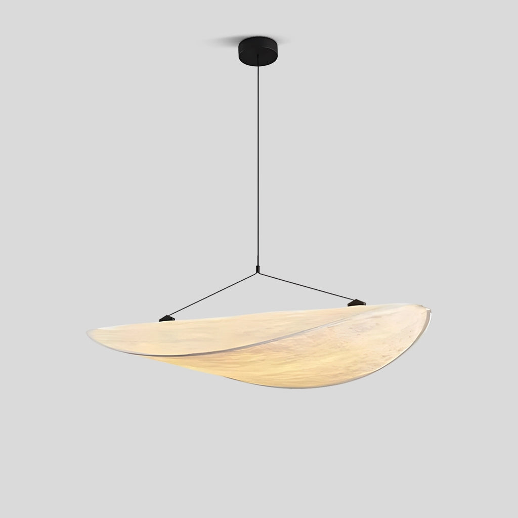 Zen Art Cloud Shape Silk Pendant Light for Living Room