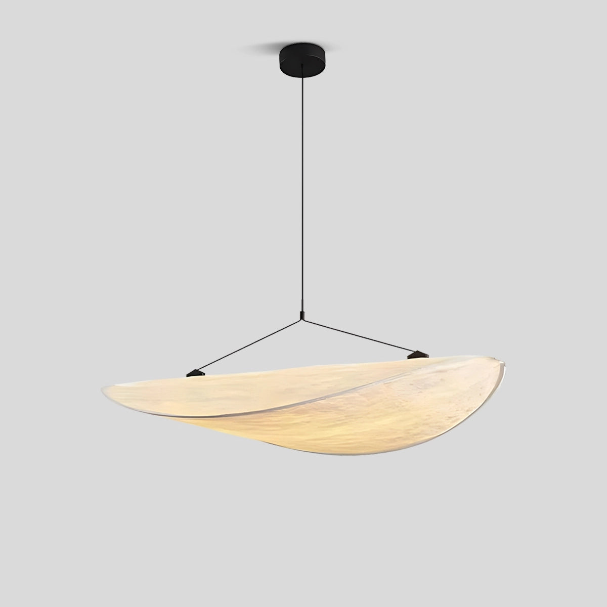 Zen Art Cloud Shape Silk Pendant Light for Living Room