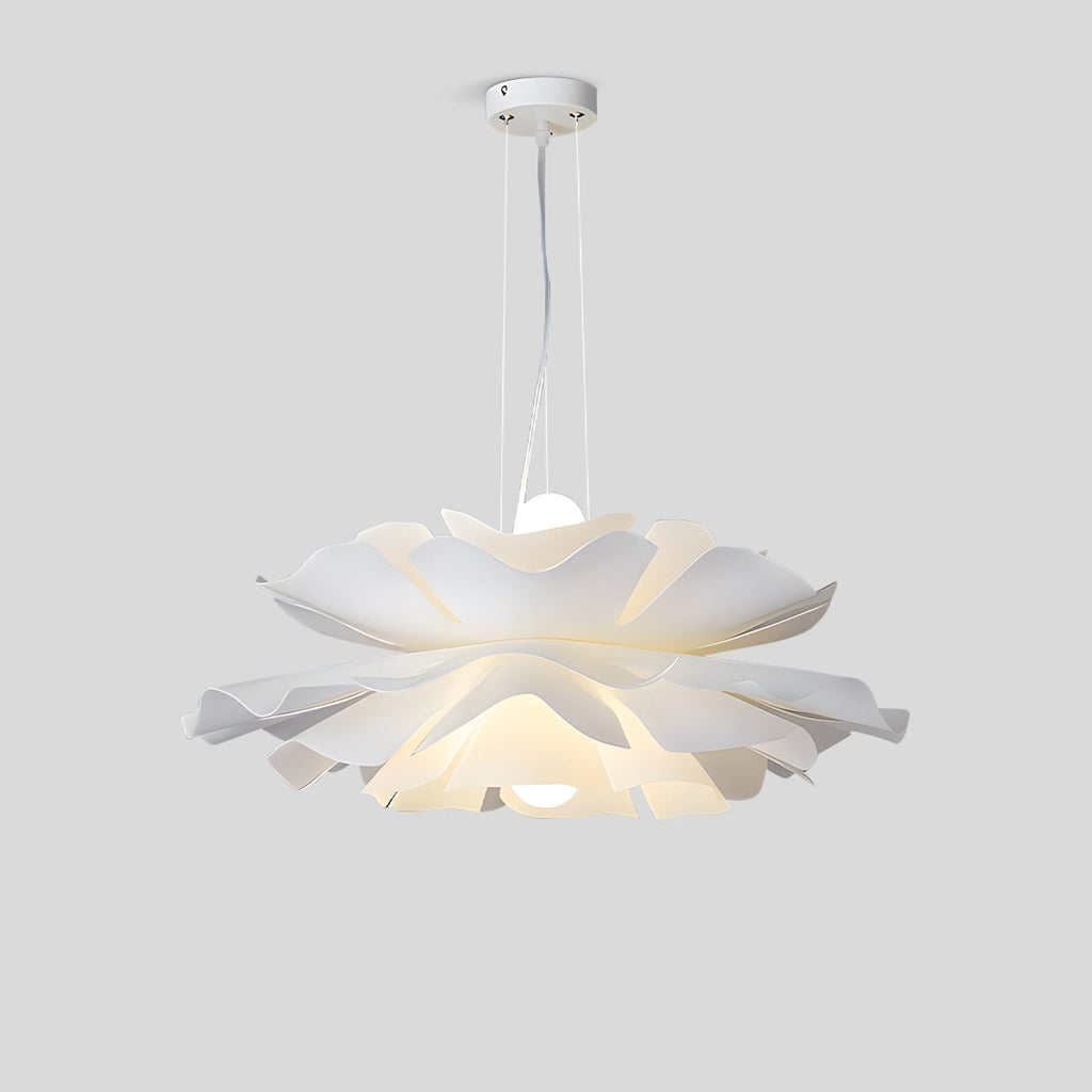 White Flower Pendant Light for Living Room