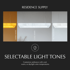 Teva Rectangular Alabaster Chandelier