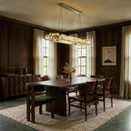Teva Rectangular Alabaster Chandelier