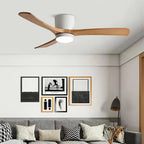 Large Low Profile Ceiling Fan with Light