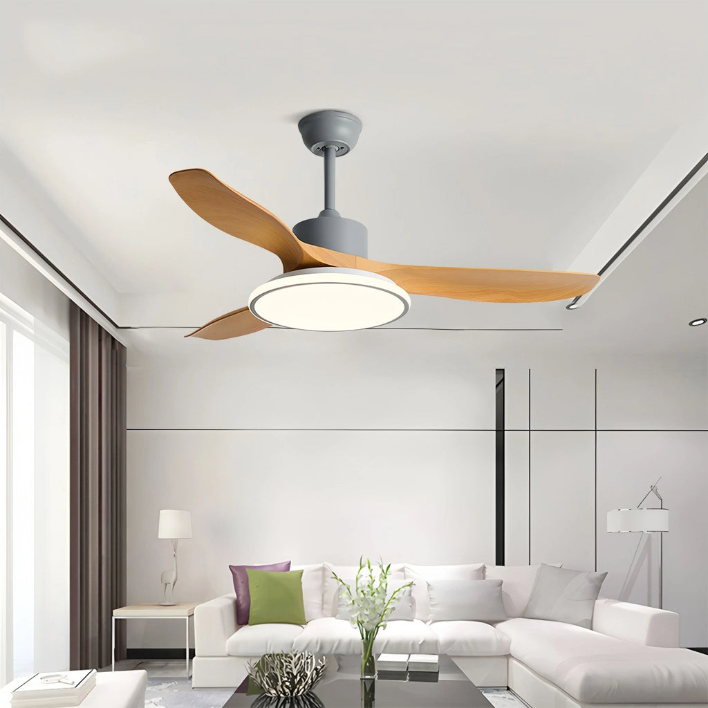 Modern 3 Blade Ceiling Fan with Light