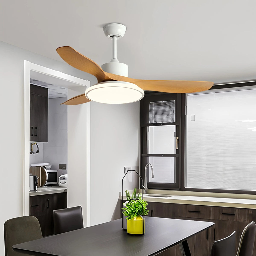 Modern 3 Blade Ceiling Fan with Light