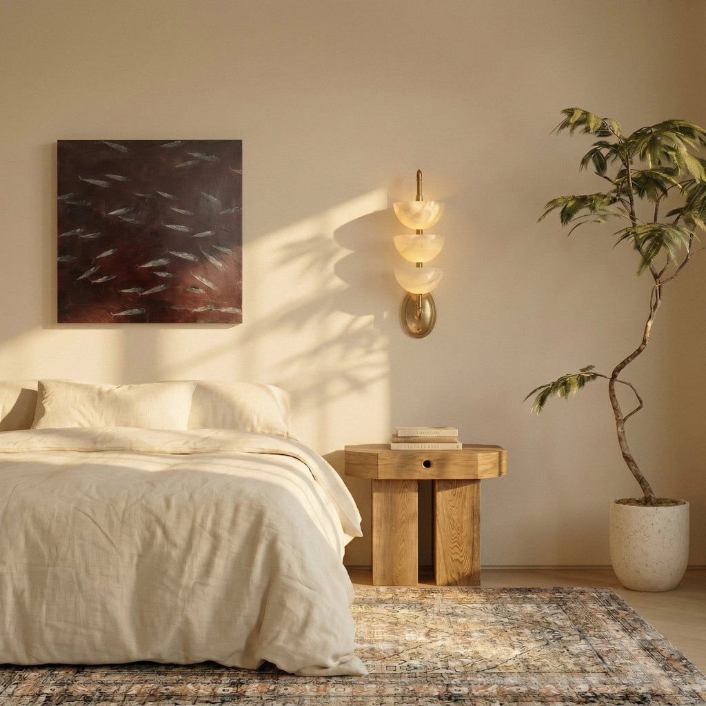 Aurelia Marble Tier Wall Lamp