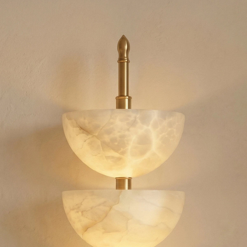 Aurelia Marble Tier Wall Lamp