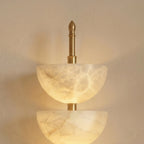 Aurelia Marble Tier Wall Lamp
